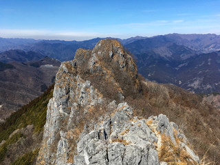Fototapeta premium wonderful view from rocky mountains