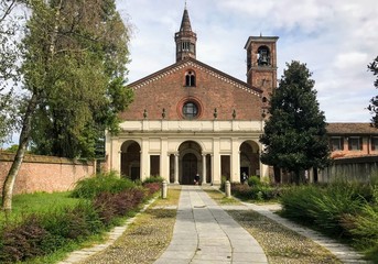 Fototapeta na wymiar Abbazia Chiaravalle, Milano ( Italia )