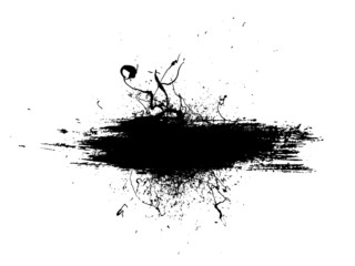 Grunge Brush Strokes Banner Background