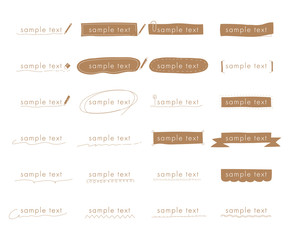 おしゃれな手書きの見出しやタイトルの装飾/素材/吹き出し