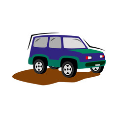 Truck vector illustration isolated on a white in EPS10