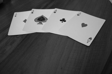 All the aces shown up