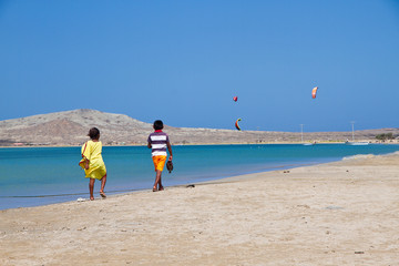 Niños playa