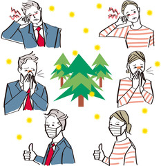 花粉症 体調不良 男性 女性