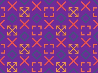 Bright colors of seamless pattern with  square and  square.