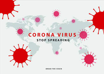 Covid 19 - Coronavirus Spreading Background 