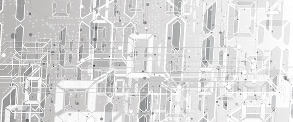 Technology data background, idea of global business solution