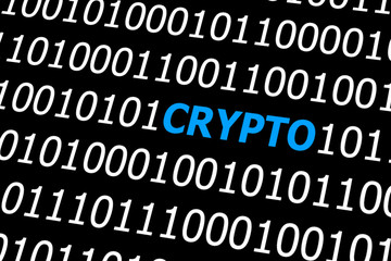 The cryptography in binary code.