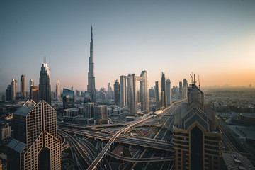 Fototapeta na wymiar view of Dubai from the rooftop