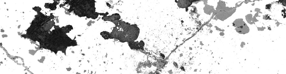 Panorama d'arrière-plan graphique de texture tâchée blanc et noir
