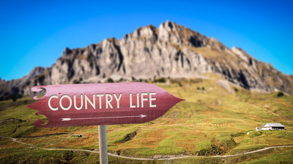 Street Sign to Country Life