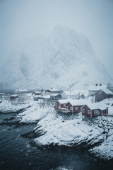 Norwegian cabins in winter