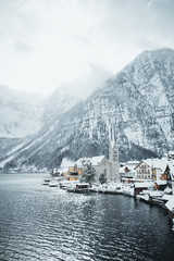 famous church in Hallstatt village