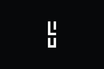Minimal elegant monogram art logo. Outstanding professional trendy awesome artistic S SL LS initial based Alphabet icon logo. Premium Business logo White color on black background