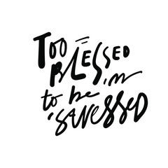 Keep calm. Hand lettering quote for your design