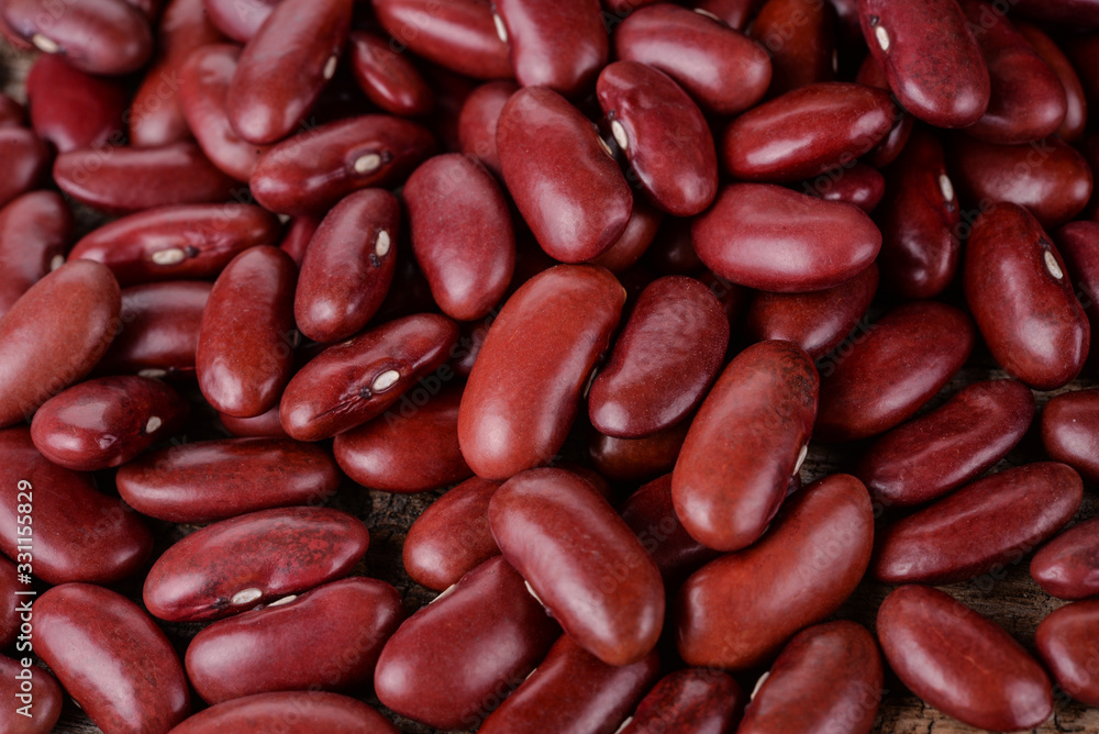 Wall mural grains red bean and background