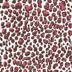 Leopard seamless pattern. Animal print. Vector background