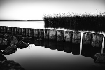 Long exposure photo of a lake