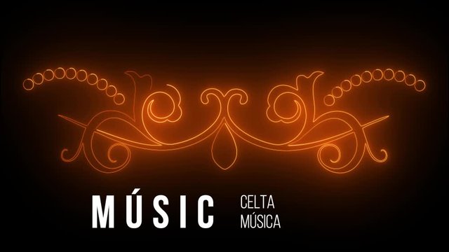 Celtic music intro background ready to be used in your professional music presentations