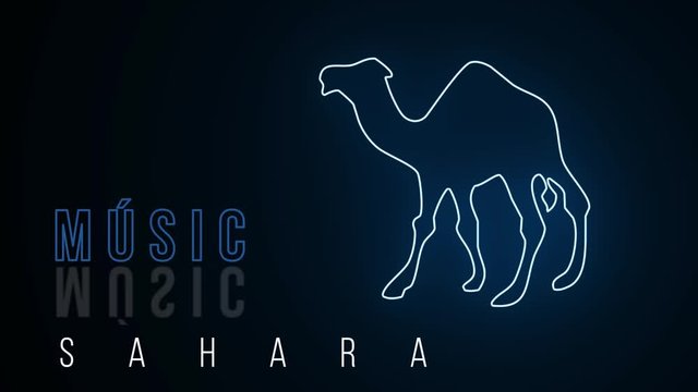 Music Sahara intro background ready to be used in your professional music presentations
