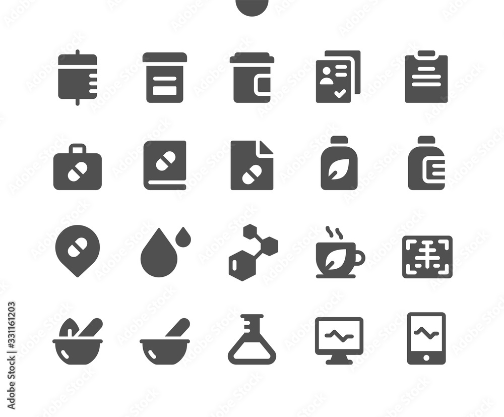 Poster medical v2 ui pixel perfect well-crafted vector solid icons 48x48 ready for 24x24 grid for web graph