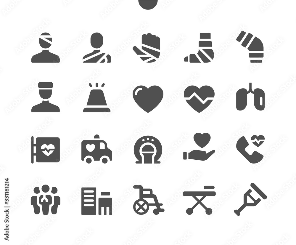 Poster medical v3 ui pixel perfect well-crafted vector solid icons 48x48 ready for 24x24 grid for web graph