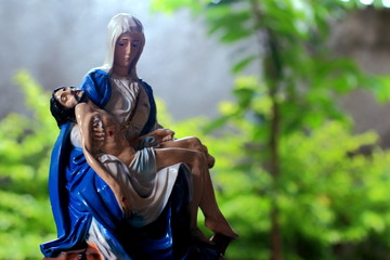Statue of Pieta, Mother Mary and Jesus