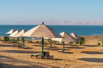 Landscape of Dead sea in a morning, Jordan, Arab
