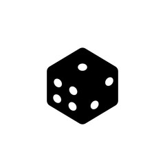 Dice cube. Vector icon