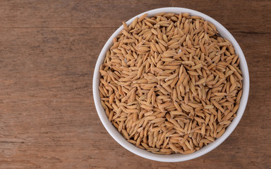 rice plants, grains of Thai jasmine rice