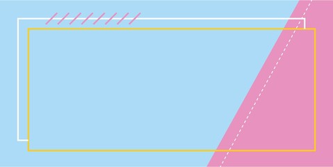 Fun background with rectangle shape vector 