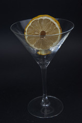 drink with alcoholic pineapple and lemon