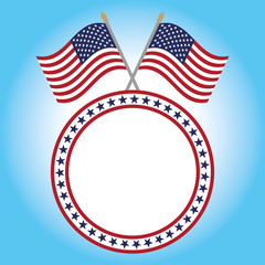 Two original American flags, The Fourth of July