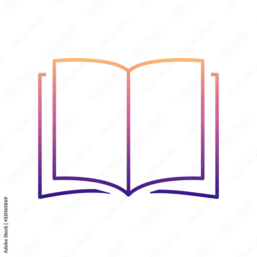 Aufkleber open book nolan icon. simple thin line, outline vector of scientifics study icons for ui and ux, web