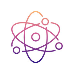 atom nolan icon. Simple thin line, outline vector of Scientifics study icons for ui and ux, website or mobile application