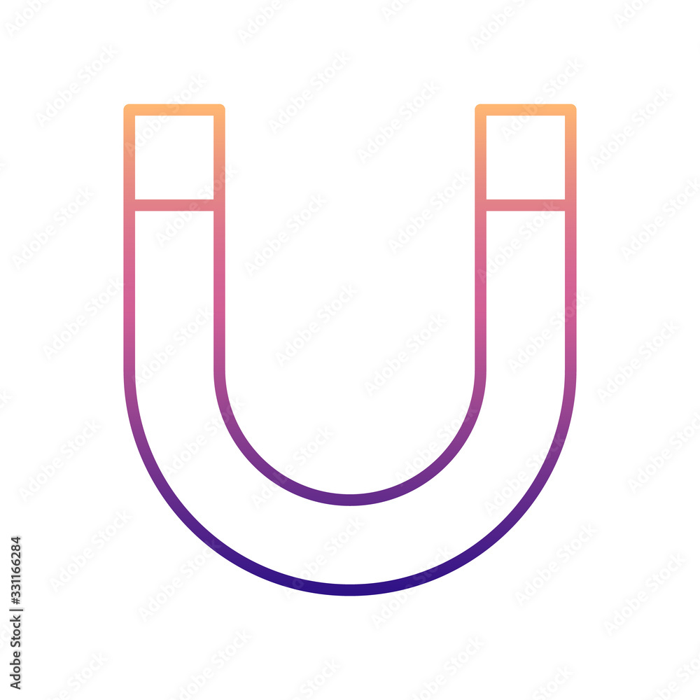 Poster magnet nolan icon. simple thin line, outline vector of scientifics study icons for ui and ux, websit