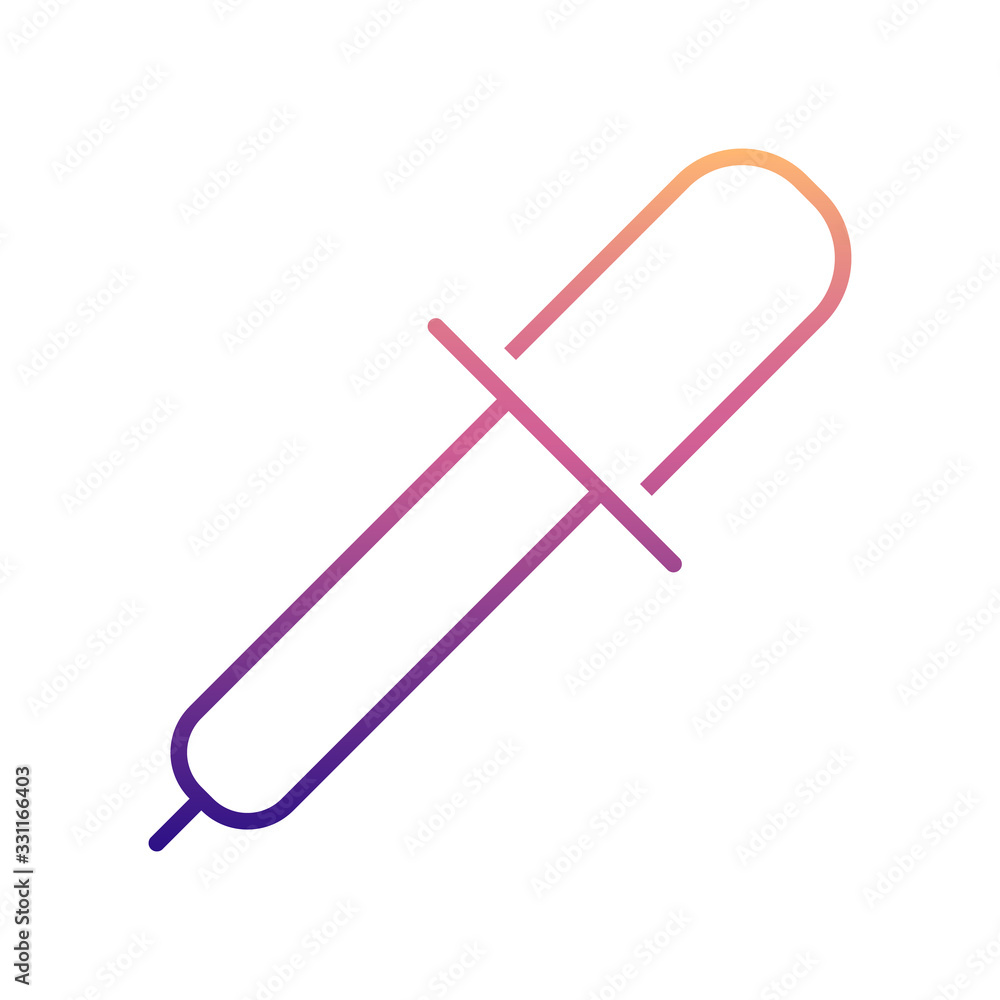 Poster pipette nolan icon. simple thin line, outline vector of scientifics study icons for ui and ux, websi