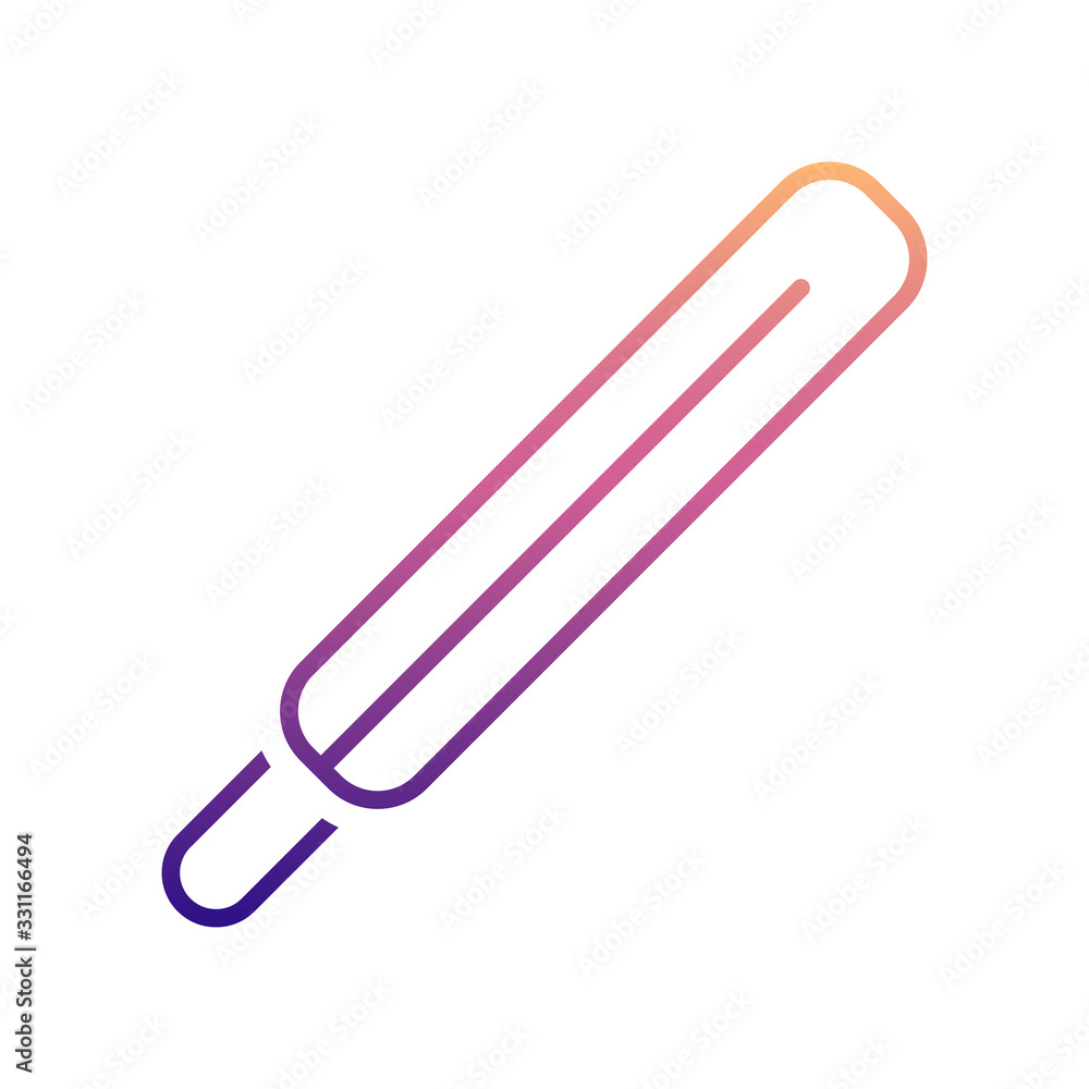 Poster thermometr nolan icon. simple thin line, outline vector of scientifics study icons for ui and ux, we
