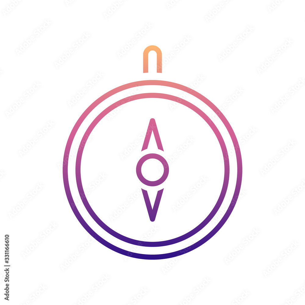 Poster compass nolan icon. simple thin line, outline vector of scientifics study icons for ui and ux, websi