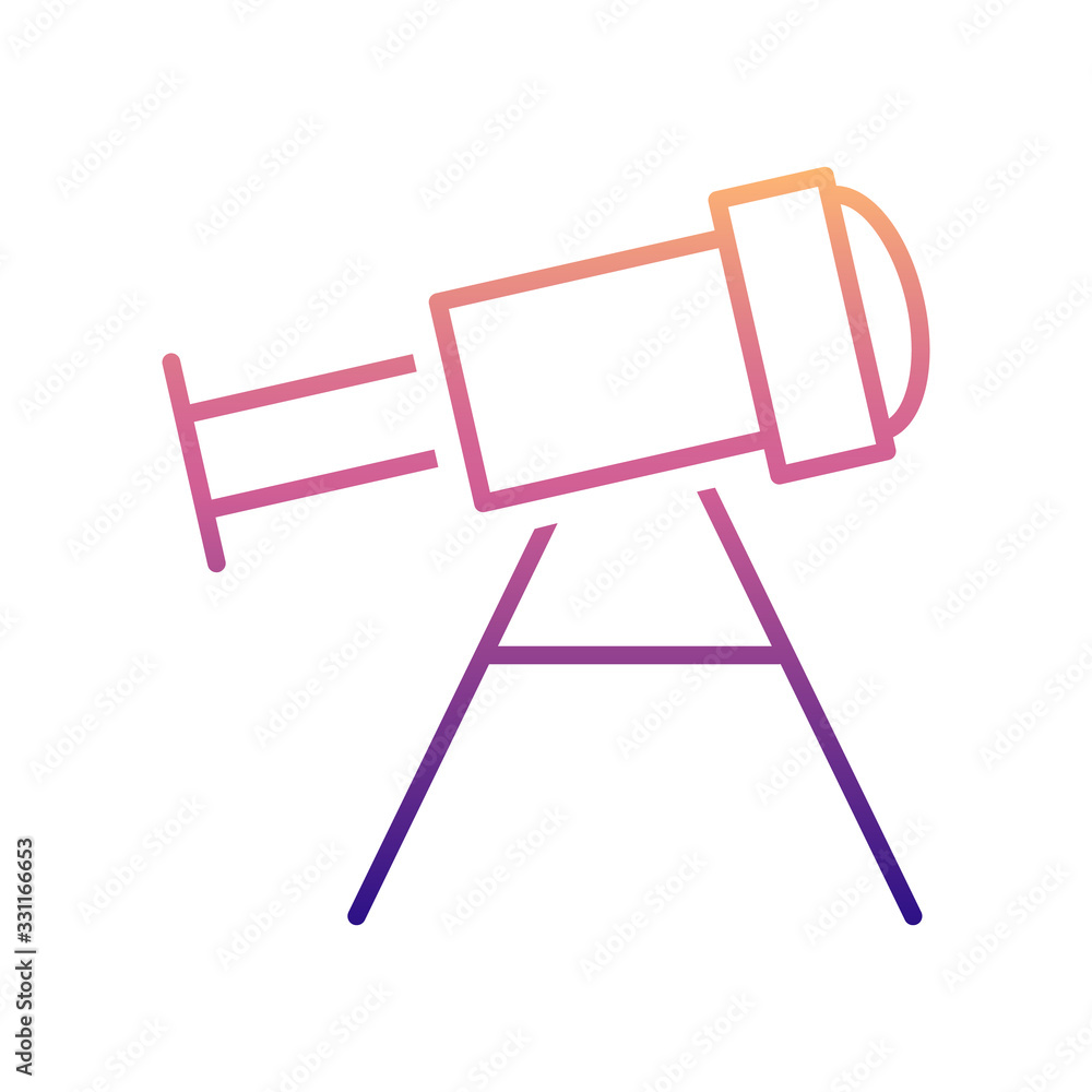 Aufkleber telescope nolan icon. simple thin line, outline vector of scientifics study icons for ui and ux, web