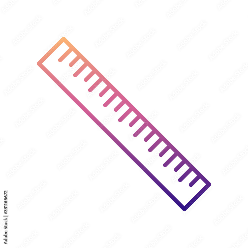 Poster ruler nolan icon. simple thin line, outline vector of scientifics study icons for ui and ux, website