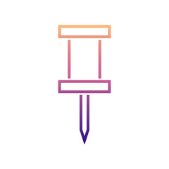 pin nolan icon. Simple thin line, outline vector of Scientifics study icons for ui and ux, website or mobile application