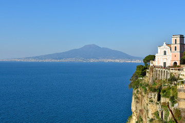Fototapeta na wymiar Panoramic view of the Gulf of Naples, Italy