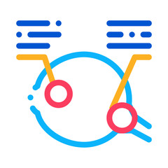 Detailed Analysis of Eyeball Icon Vector. Outline Detailed Analysis of Eyeball Sign. Isolated Contour Symbol Illustration