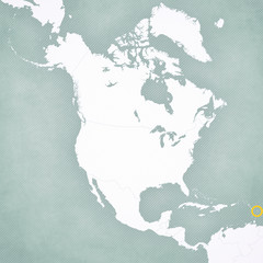 Map of North America - Barbados