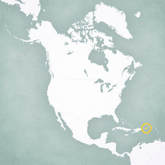Map of North America - Puerto Rico
