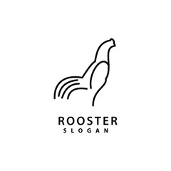 Rooster Logo template vector illustration design
