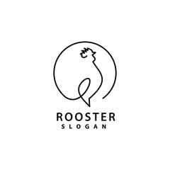 Rooster Logo template vector illustration design