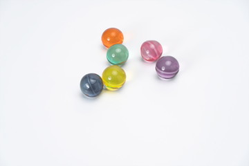 The colorful fragrant beads with all kinds of fragrance in the white background can make the air fresh and let the opposite sex like you, so that you can put it in the car or the room