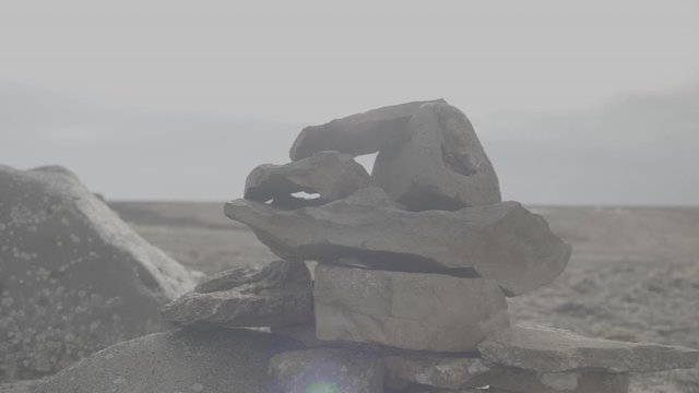 Tiny little stone monument